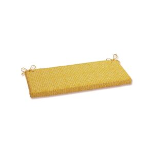 1 Count Pack of Handwoven Yellow Herringbone Egg Yolk Bench Cushion