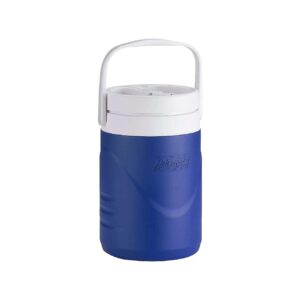 1 Gallon Leak Proof Blue Plastic Water Jug with Handle and Spigot for Beach and Camping