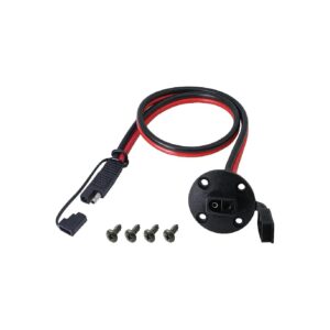 10 AWG SAE to SAE Quick Disconnect Cable with Cap for Heavy Duty Power Applications