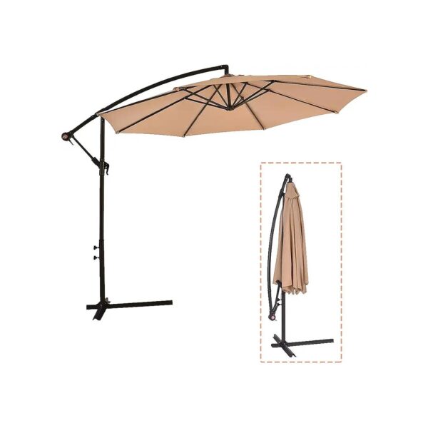 10 Foot Offset Hanging Patio Umbrella for Patio and Outdoor Use