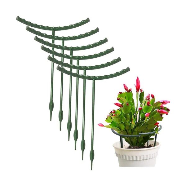 10 Pack Plastic Plant Support Stakes for Small Pot Plants Flower Arrangements and Decor