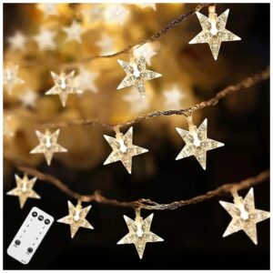 100 LED Star String Lights with Connectable Feature for Bedroom Patio Wedding Decor