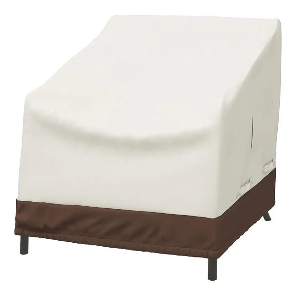 100% Polyester Waterproof Lounge Chair Covers Set of 2 Beige/Tan