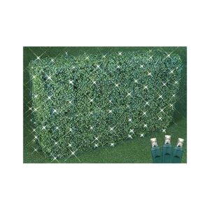 100 Soft White LED Net Lights with 4FT X 6FT Green Wire for Christmas Decor