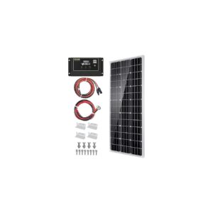 100W 12V Solar Panel Kit with Mounting Bracket and Cables for Off Grid Power Systems