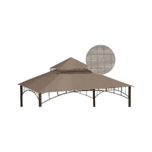10FT x 10FT Water-Repellent Canopy Roof Replacement for Square Gazebo