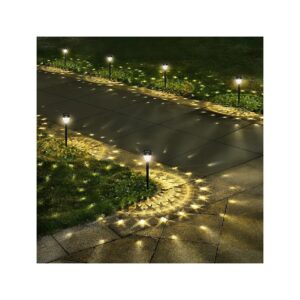 10-Pack of Solar Powered LED Landscape Lights for Any Outdoor Setting