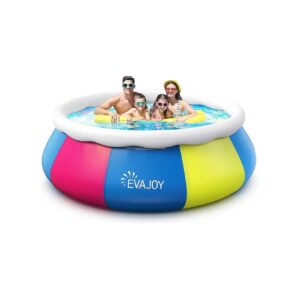 10ft x 30in Large Family Inflatable Swimming Pool with Pool Cover for Kids and Adults