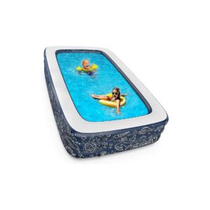 10x6Ft Midnight Blue Swimming Pool for Families with Kids