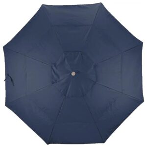 11 Foot Aluminum Round Patio Umbrella Replacement Cover in Navy Blue