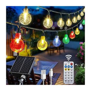 11 Lighting Modes and 100 LED Solar String Lights for Outdoor Use