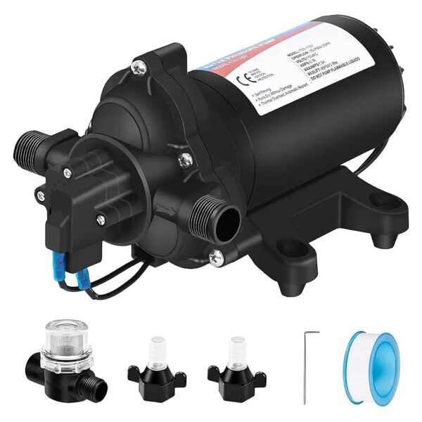 110Volt 0GPM Water Pressure Pump 45PSI for Sprayer Sink and RV Irrigation Systems