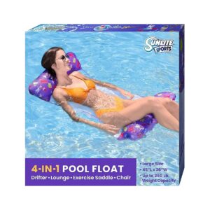 114x89 Inflatable Water Mat Pool Float for Swimming Pools and Lakes