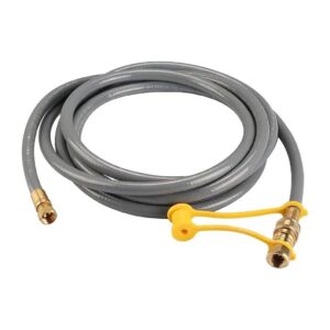 12 Foot 3/8 Inch ID Propane and Natural Gas Hose Assembly with CSA Certified Low Pressure