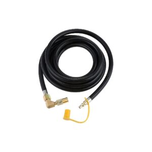 12 Foot Propane Hose for RV and Grill with Quick Disconnect Fitting and Elbow Adapter