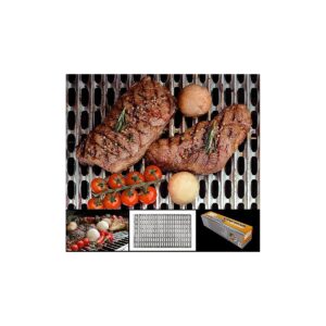 12 Pack Aluminum Grill Topper Liners for Clean and Dry BBQ Grates