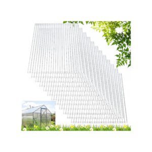 12 Pack Polycarbonate Roofing Panels for Greenhouse Replacement Needs