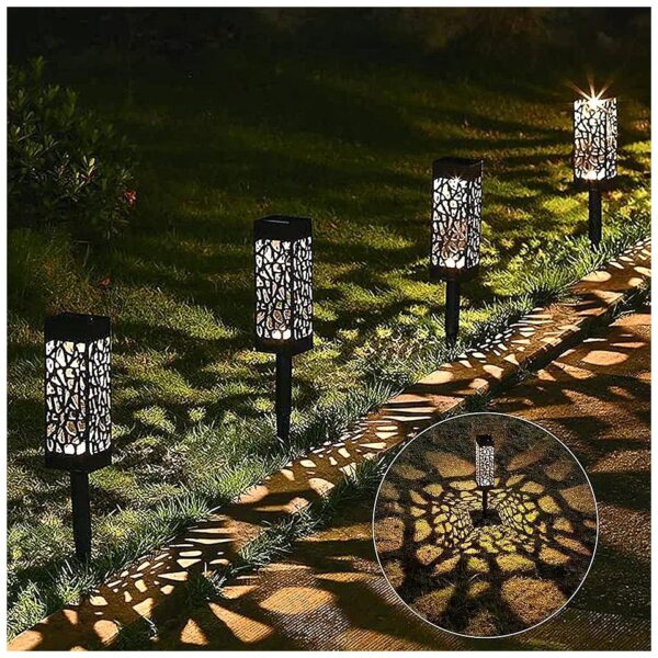 12 Pack Solar Garden Lights Automatic LED Pathway Lighting for Outdoor