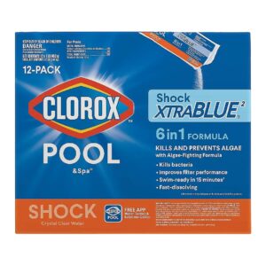 12 Pack of 1-Lb Bags of Pool Shock for Crystal Clear Pools