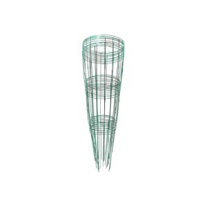 12 by 33 Inch Emerald Green Plant Supports with Steel Cages