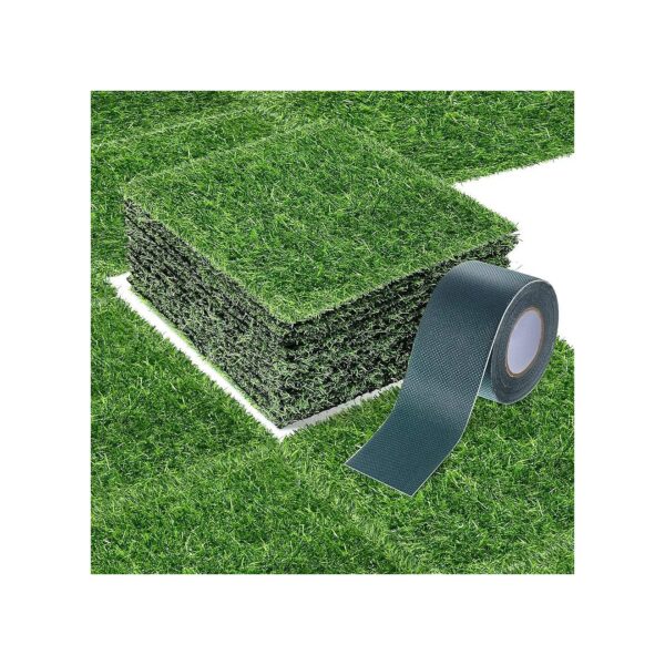 12 x 12 Inch Synthetic Turf Rug for Dogs and Pets with Convenient Carpet Tape