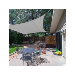 12 x 20 Dark Grey High-Density Polyethylene Shade Sail with Curved Rectangular Design