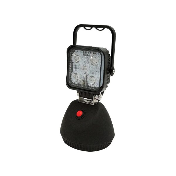 12-24V LED Flood Beam Light with Magnetic Rechargeable Battery and AC Power Source