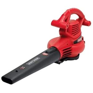 12-Amp Electric Leaf Blower with Easy Conversion to Vacuum and Mulch Functions