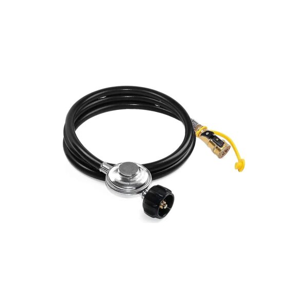 12-Foot Extra-Long Propane Hose with 1/4" Female Quick Connect Adapter for Portable Grill