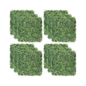 12-Piece Artificial Boxwood Topiary Hedge Plants for Backyard and Patio Decoration