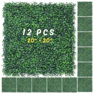 12-Piece Polyethylene Hedge Wall Backdrop for Events Gardens Offices and Homes