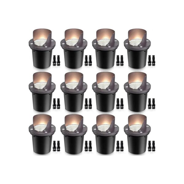 12W LED Landscape Lights for Low Voltage Use with Wire Connectors for Outdoor Decor