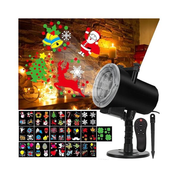 12W Waterproof LED Projector Light for Festivals and Holiday Decorations