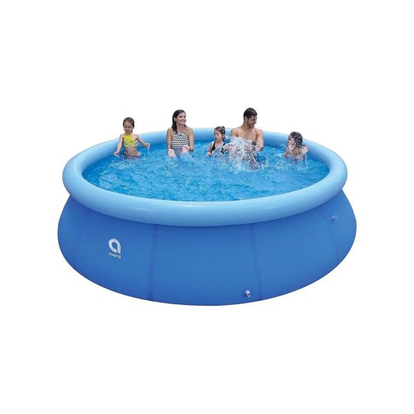 12ft x 36in Inflatable Round Air Top Ring Pool for Outdoor Summer Fun