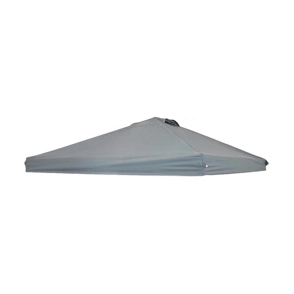 12x12 Foot Pop-Up Canopy Shade with Ventilation System and Gray Fabric