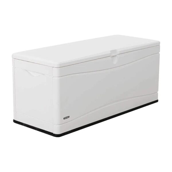 130 Gallon Weather-Resistant Deck Box in Arctic White