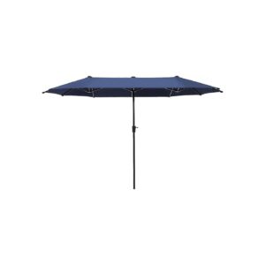 13ft Rectangle Patio Umbrella with Crank, UV Protective, and Rust Resistant Steel Frame