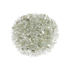 1/4" Platinum Reflective Fire Glass for Fireplaces and Fire Pits