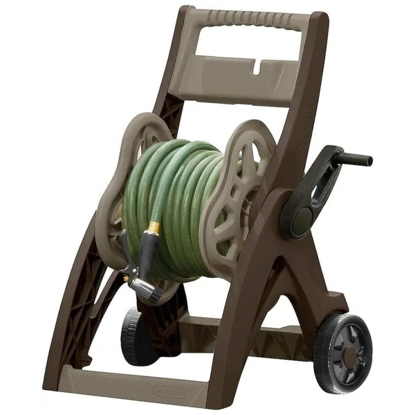 150 Foot Hose Reel with Compact Resin Construction and 5 Pound Weight