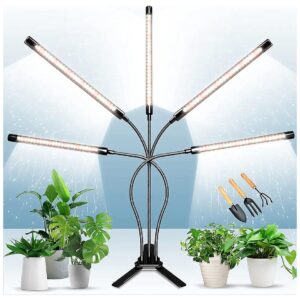 150W LED Grow Light for Indoor Plants with Red and White LEDs and Timer