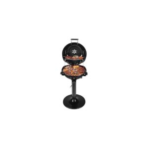 15-Serving Electric Grill with Foldable Warming Rack for Large Gatherings