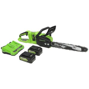 16'' Brushless Chainsaw with 2 x 24V Batteries and Dual Charger