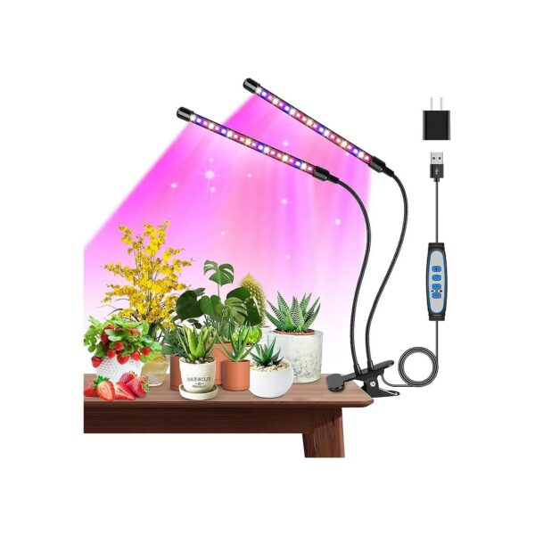 16H Timer LED Grow Light for Indoor Plants with 3 Switch Modes and 5 Dimmable Levels