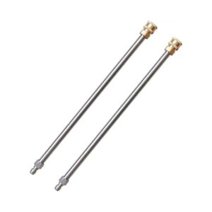 17 Inch Stainless Steel Pressure Washer Extension Wands 2 Pack for High Pressure Cleaners