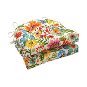 17 x 5 inch Bright Floral Chairpad for Outdoor and Indoor Furniture