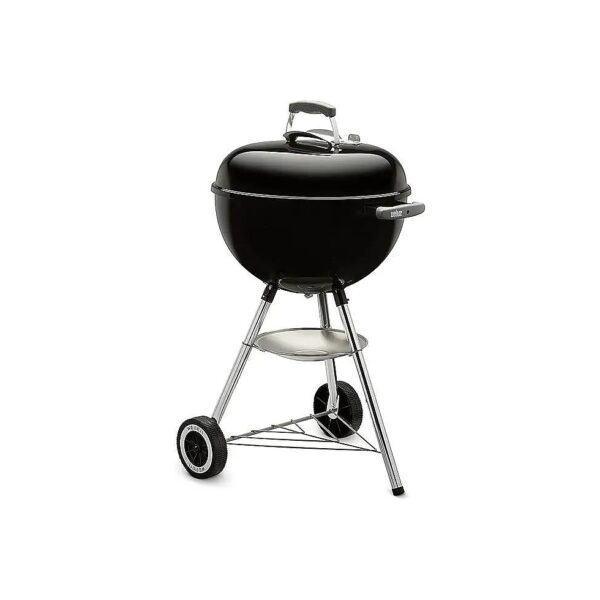 18-Inch Charcoal Grill with Durable Plated Steel Cooking Grate and Lid Hook