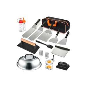 18-Piece Grill Tool Kit for Blackstone and Camp Chef Flat Top Grills