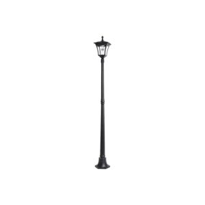 1-Pack Black Solar LED Street Light for Outdoor Decor