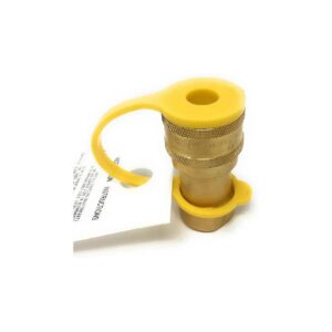 2" Brass LP Gas Quick Connect Disconnect Fitting 100,000 BTU Hour Capacity