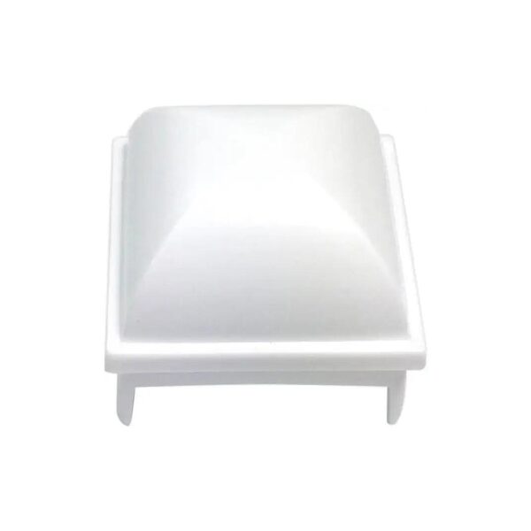 2 Inch Square PVC Pool Fence Post Caps for White Pools